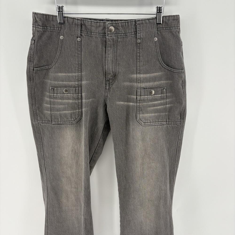 Vintage Levis 515 Jeans Womens 14 Gray Bootcut Low Rise Front Patch Pockets Rare
